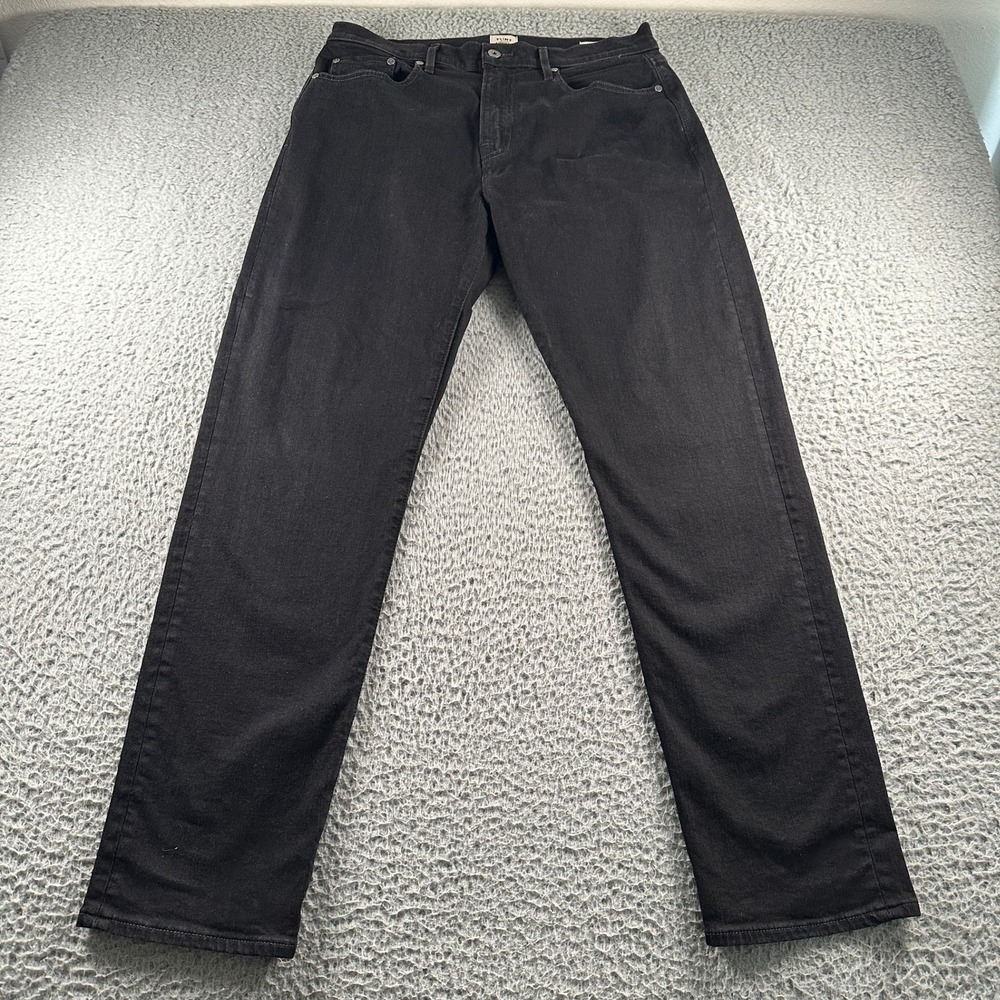 Flint and Tinder Jeans Mens 33x32 Relaxed Fit Black Straight Leg Huckberry USA